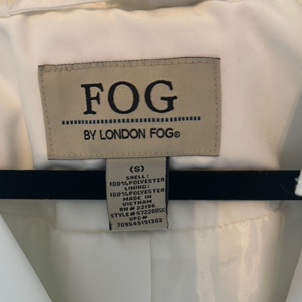 Vintage Y2K London Fog Women's White Trench Coat NWT - Picture 2 of 7